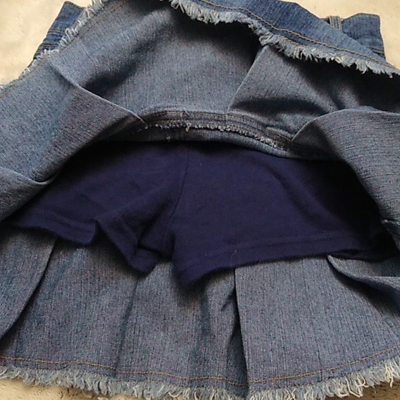 Candie's Girls Jean Skort Size 10 - Picture 3 of 4